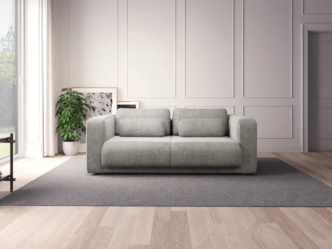 2,5-Sitzer Sofa Grau Chenille Buladi | Grau