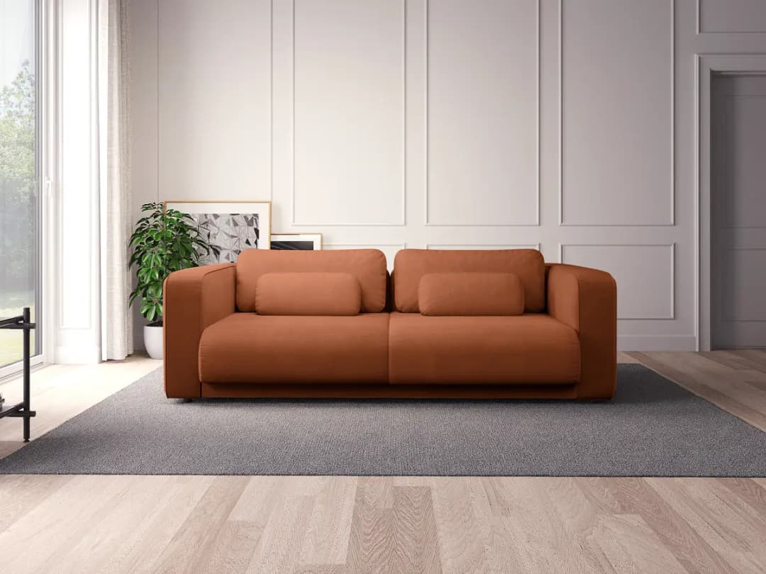 3-Sitzer Sofa Liane | Terrakotta