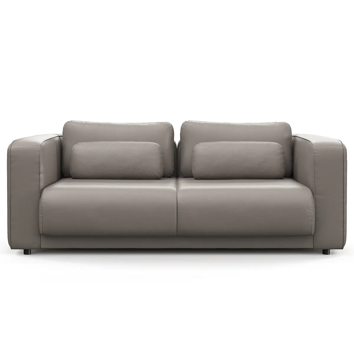 2,5-Sitzer Sofa Grau Echtleder Omara | Grau