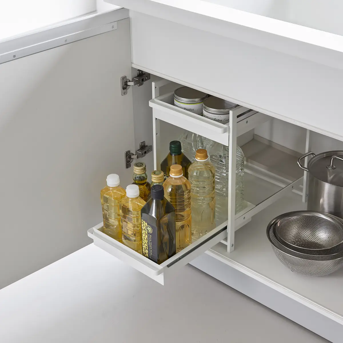 Yamazaki Tower Spülenschrank-Regal | Weiß