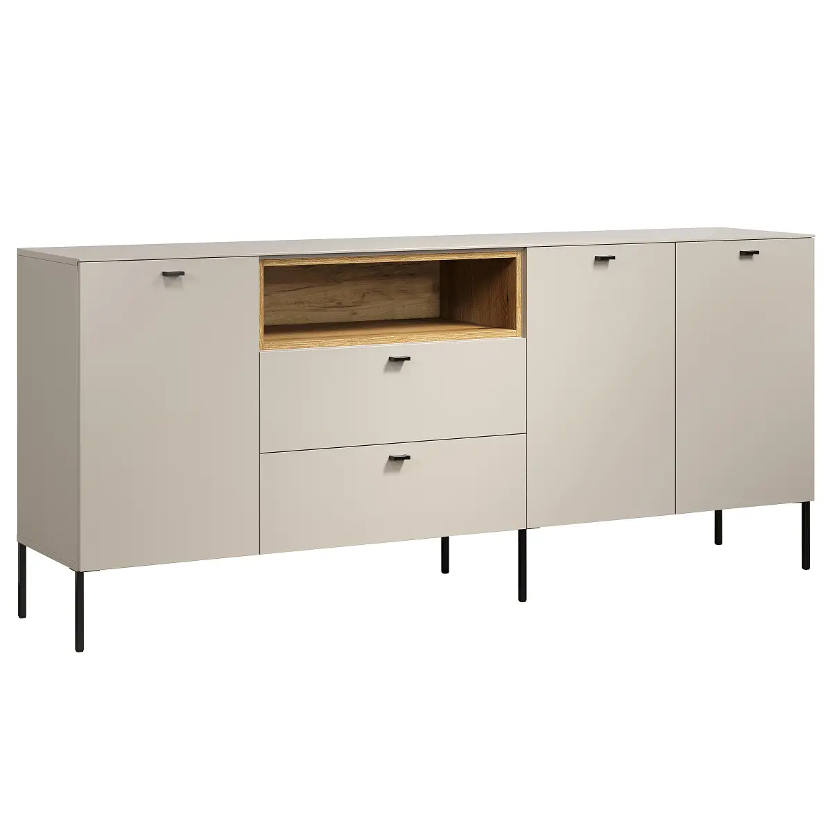Sideboard Sao Paulo 197cm Braun/Beige | Braun