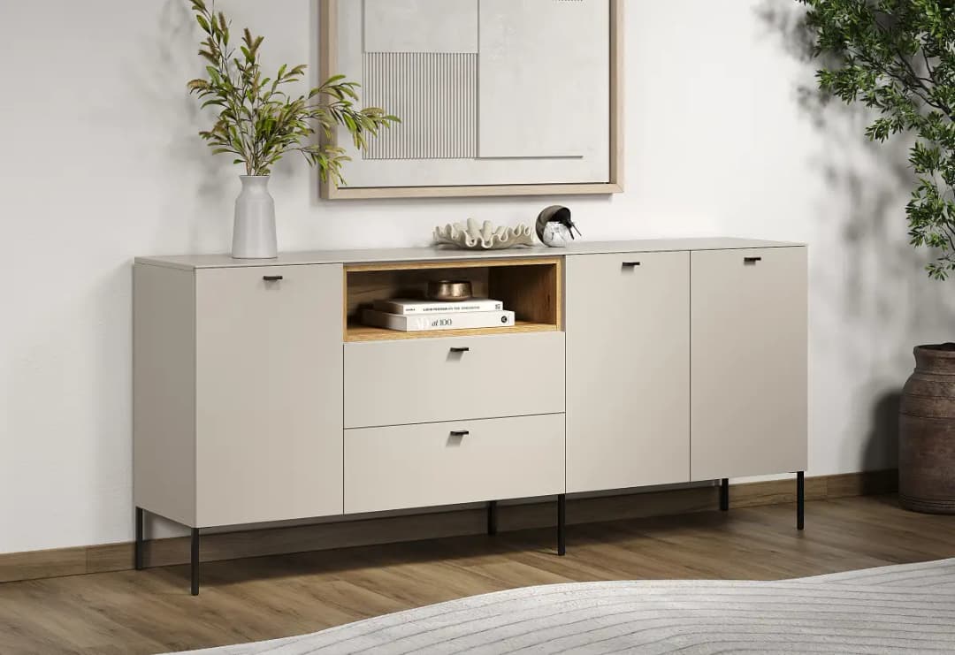 Sideboard Sao Paulo 197cm Braun/Beige | Braun