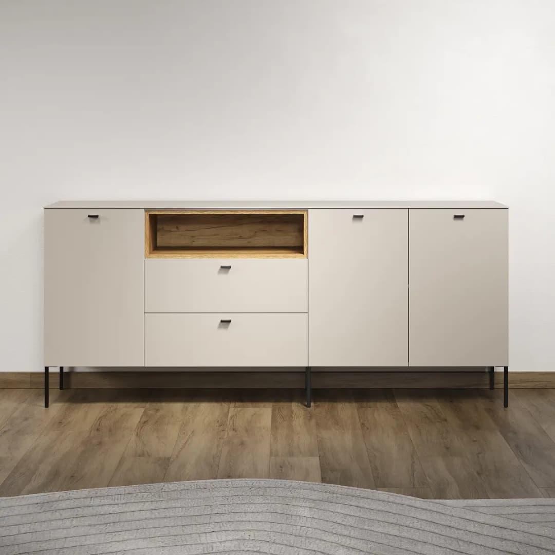 Sideboard Sao Paulo 197cm Braun/Beige | Braun