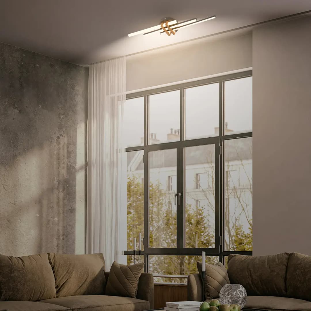 LED Deckenleuchte Vinka | Schwarz