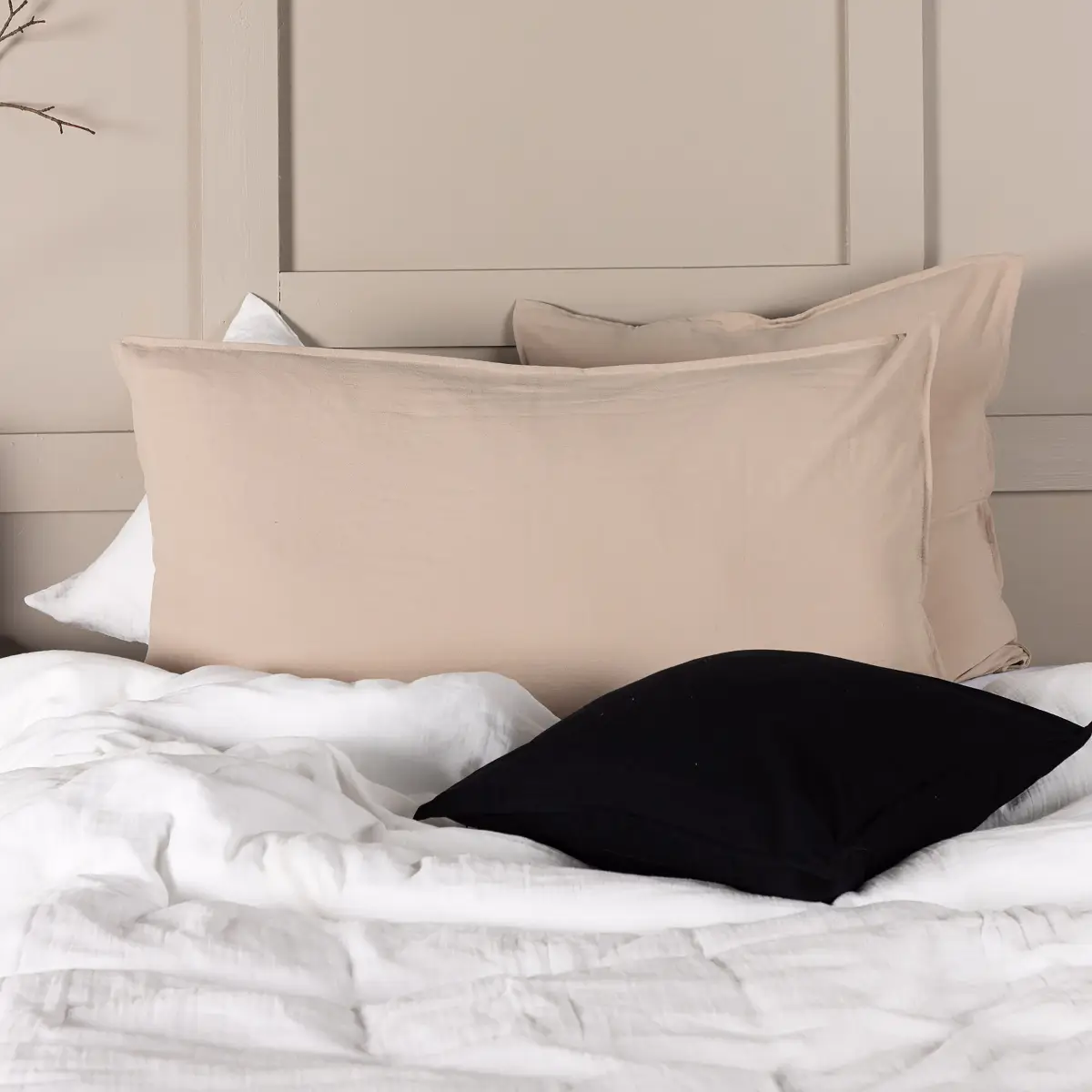 Kissenbezug Ronja Beige/Beige 90 x 50cm | Beige