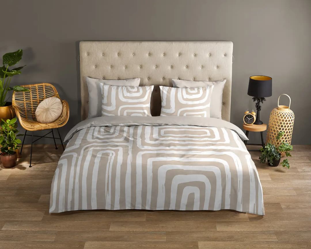 Good morning Renforcé-Bettwäsche 10143 | Beige