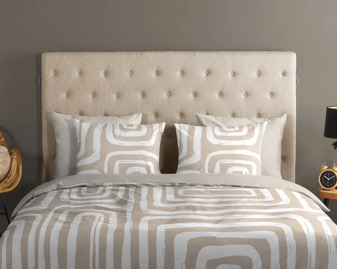 Good morning Renforcé-Bettwäsche 10143 | Beige