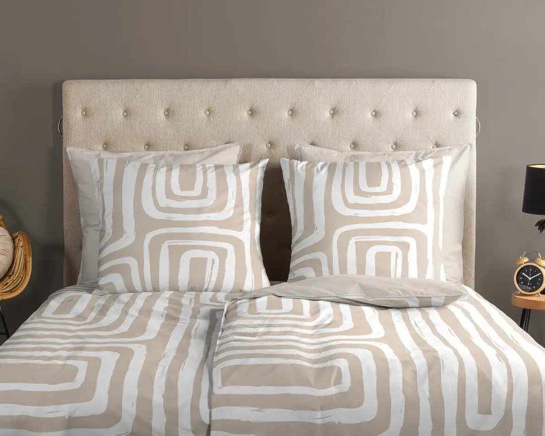 Good morning Renforcé-Bettwäsche 10143 | Beige