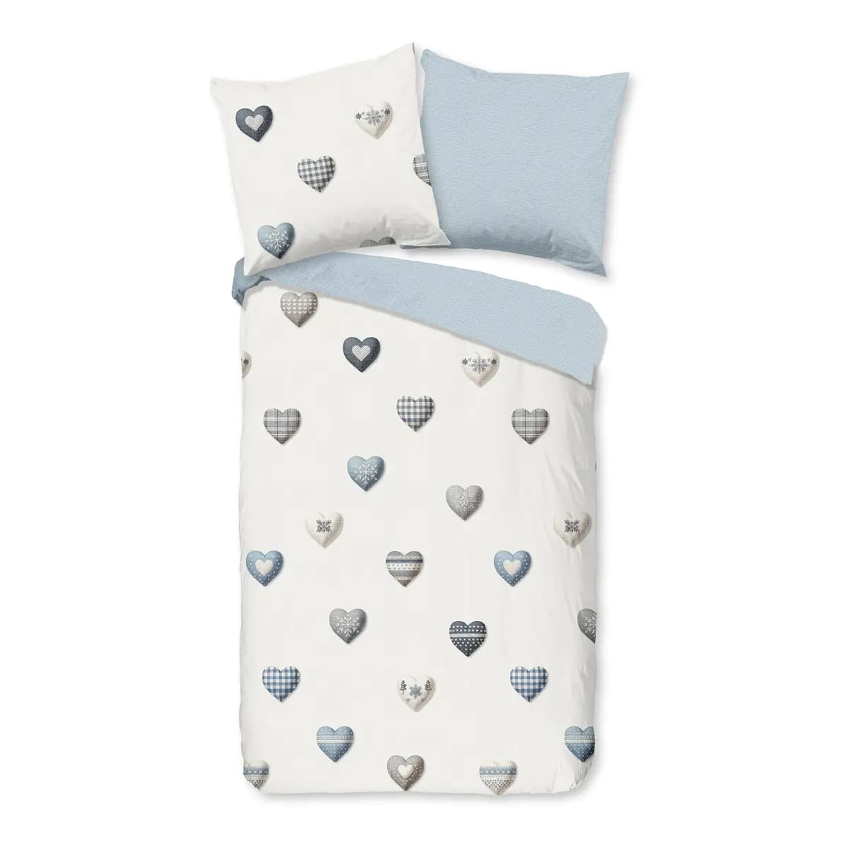 Good morning Renforcé-Bettwäsche 33372 | Blau
