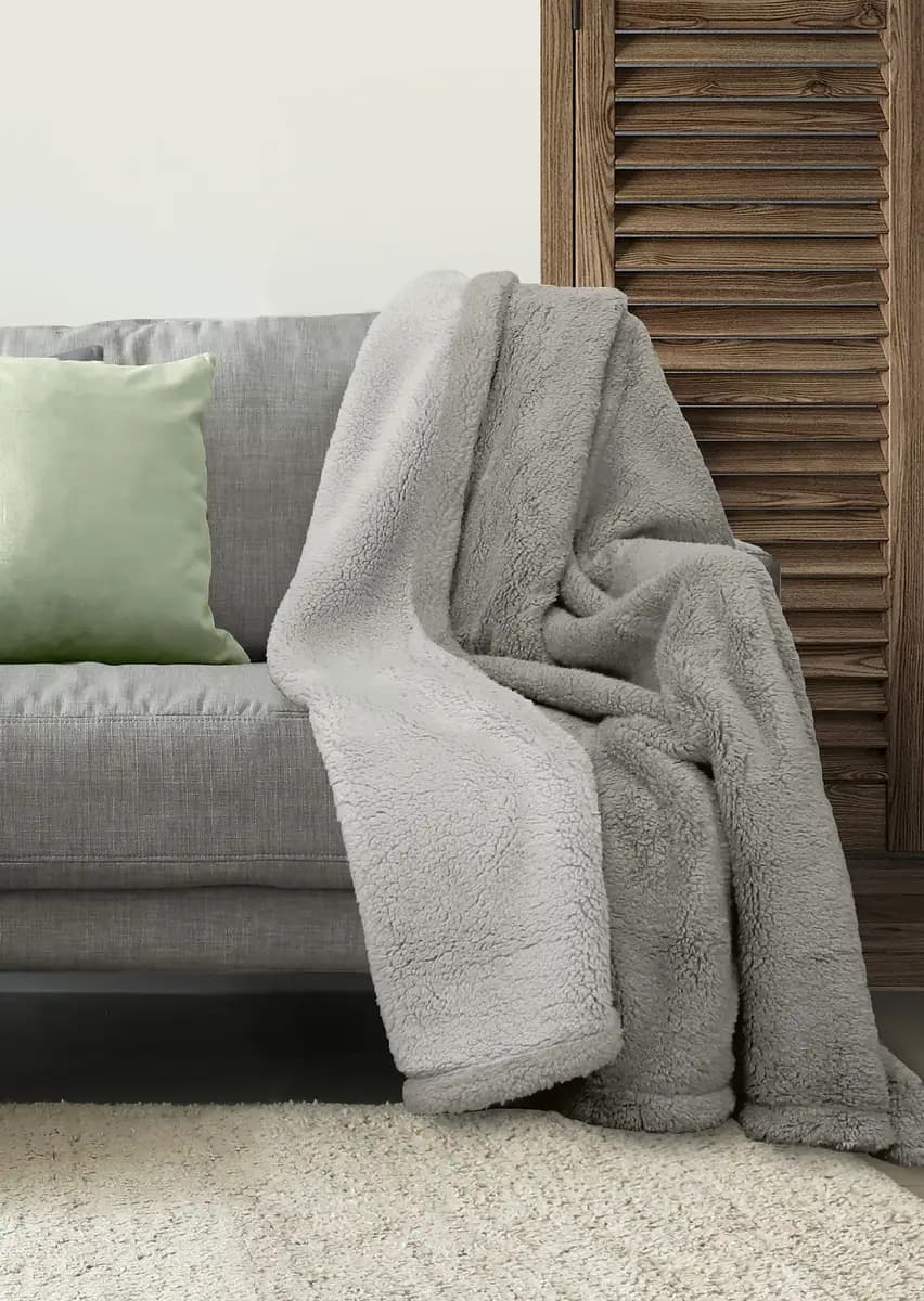Tagesdecke Hechter Paris Sherpa | Grau