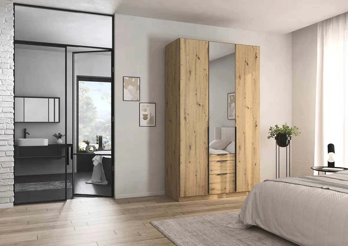 rauch Orange Drehtürenschrank Alabama | Holztöne