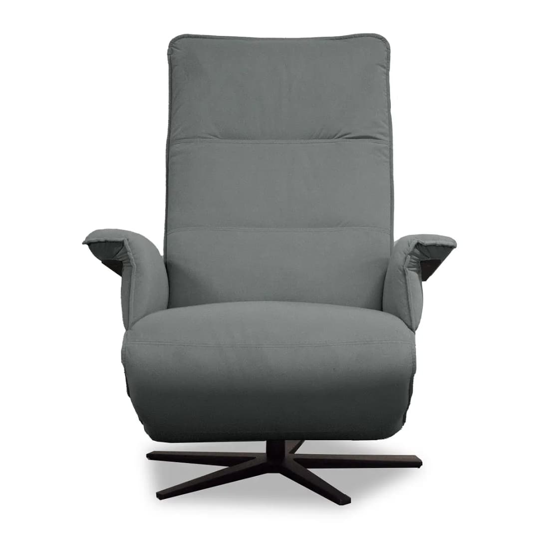 Relaxsessel Grau Samt Vaia | Grau