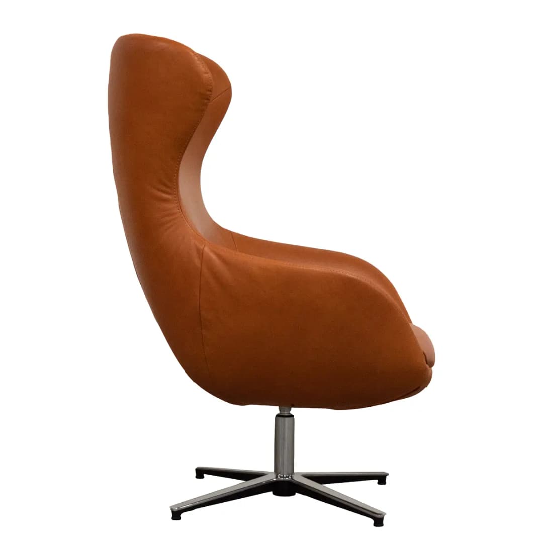 Sessel Braun Echtleder Bulle | Braun