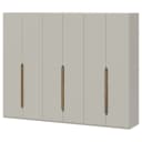 Drehtürenschrank 266cm Braun/Beige | Braun