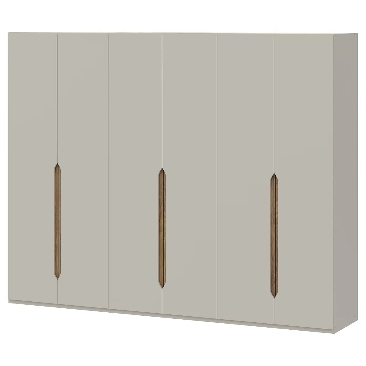 Drehtürenschrank 266cm Braun/Beige | Braun