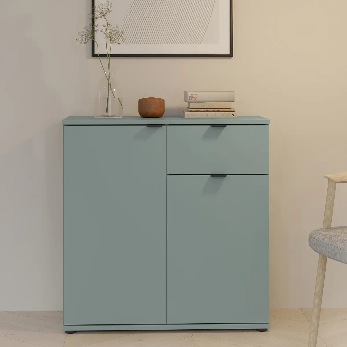 loftscape Kommode Odkol Grün/Mintgrau | Grün