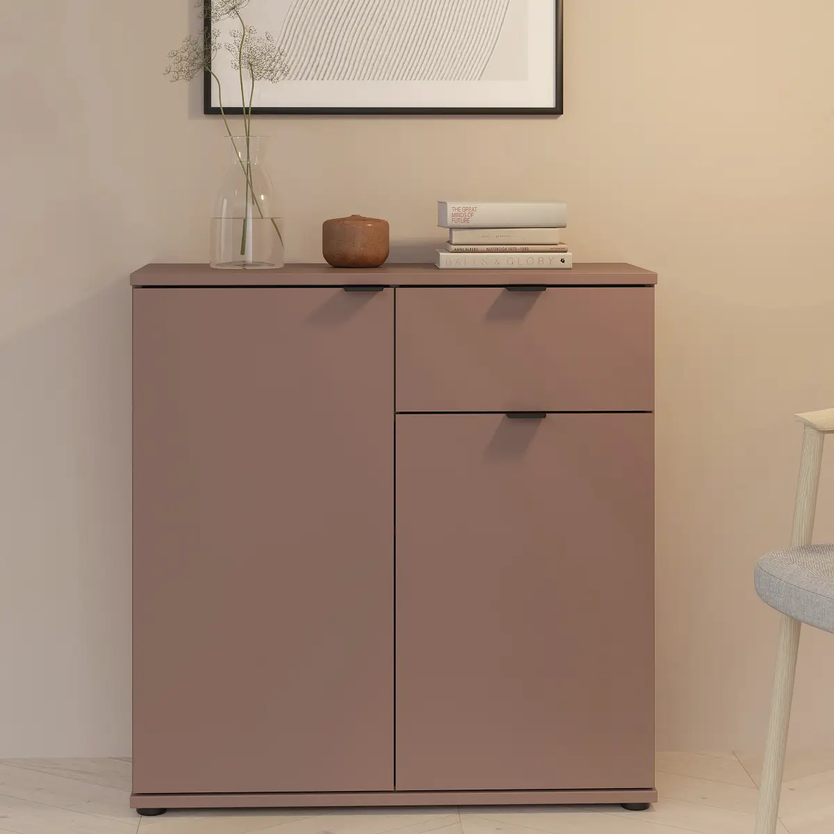 loftscape Kommode Odkol 80cm Rostbraun | Braun