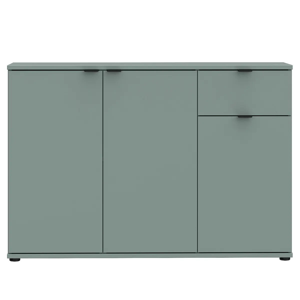 Kommode mit Schublade 120cm Grün/Mintgrau | Grau
