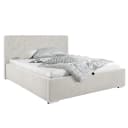 Norrwood Polsterbett Skags 180 x 200cm Webstoff Genia Lichtgrau mit
