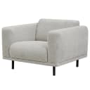 Einzelsessel Grau Webstoff Palmira | Beige
