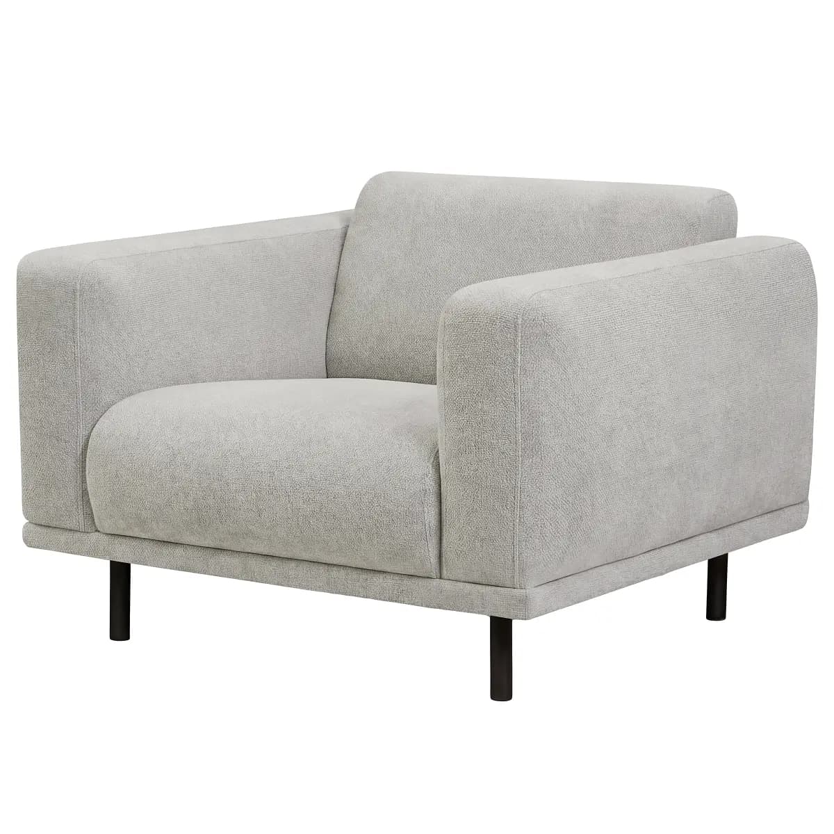 Einzelsessel Grau Webstoff Palmira | Beige