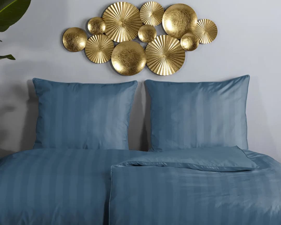 Satin-Bettwäsche Hotel Sevilla | Blau