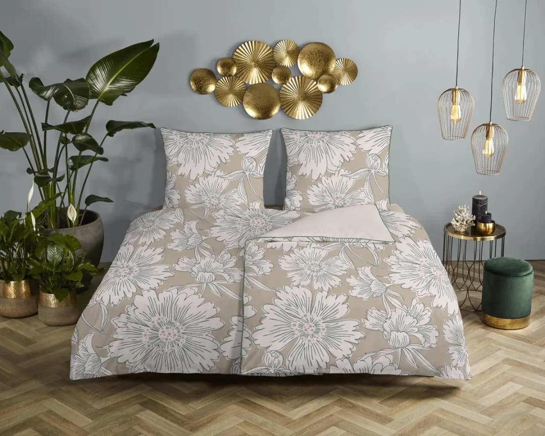 Descanso Satin-Bettwäsche Ancona | Beige