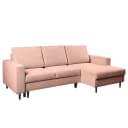 Ecksofa mit Schlaffunktion Cully | Rosa