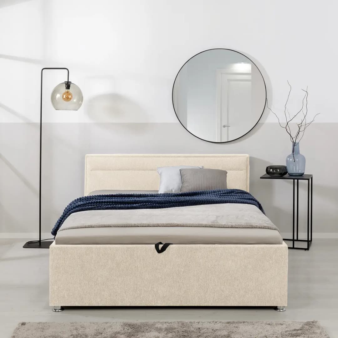 Polsterbett Huddis | Beige