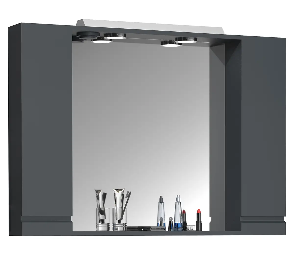 Spiegelschrank Silora | Grau