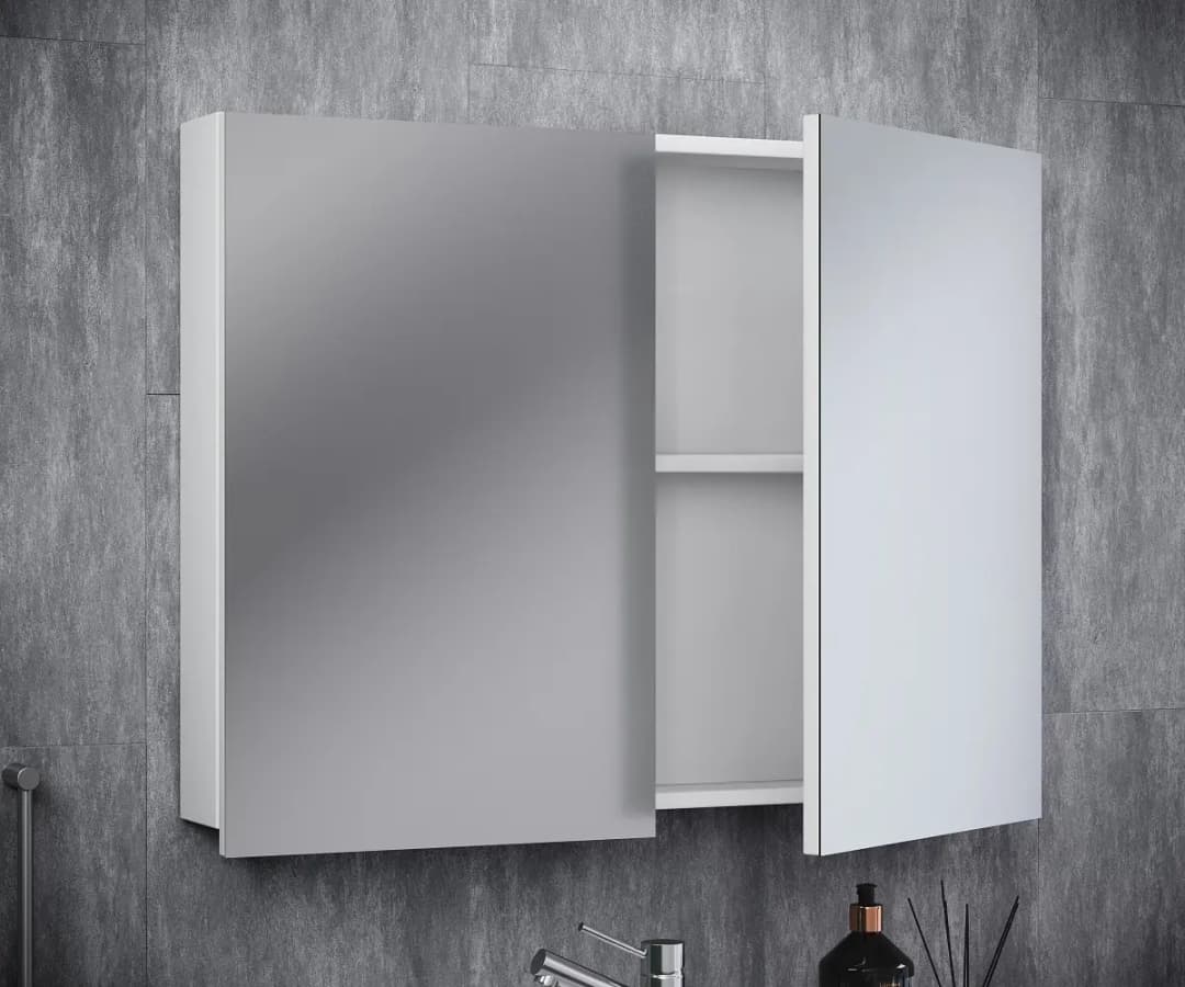 Spiegelschrank VCB 1 60cm Weiß/Weiß | Weiß