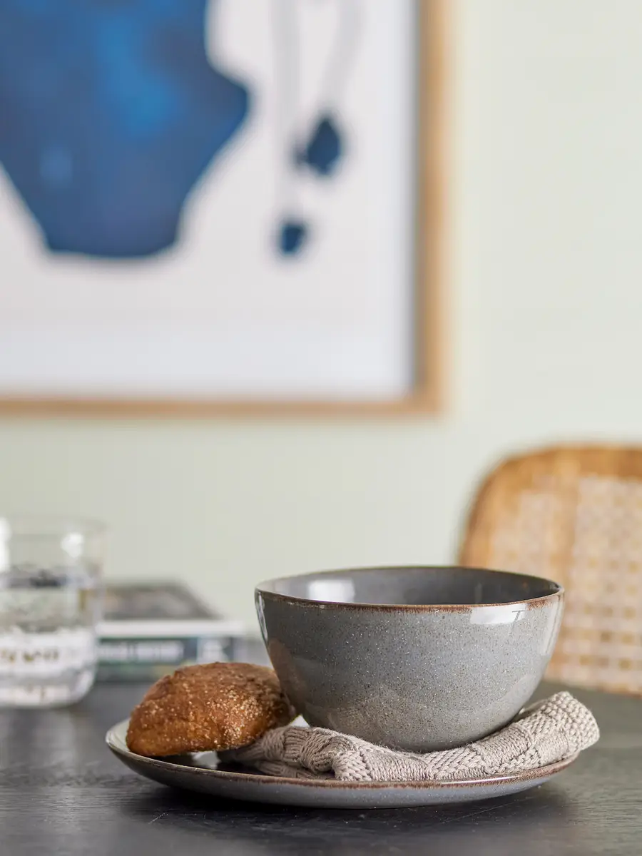 Frühstück Set Sandrine 12-teilig | Grau