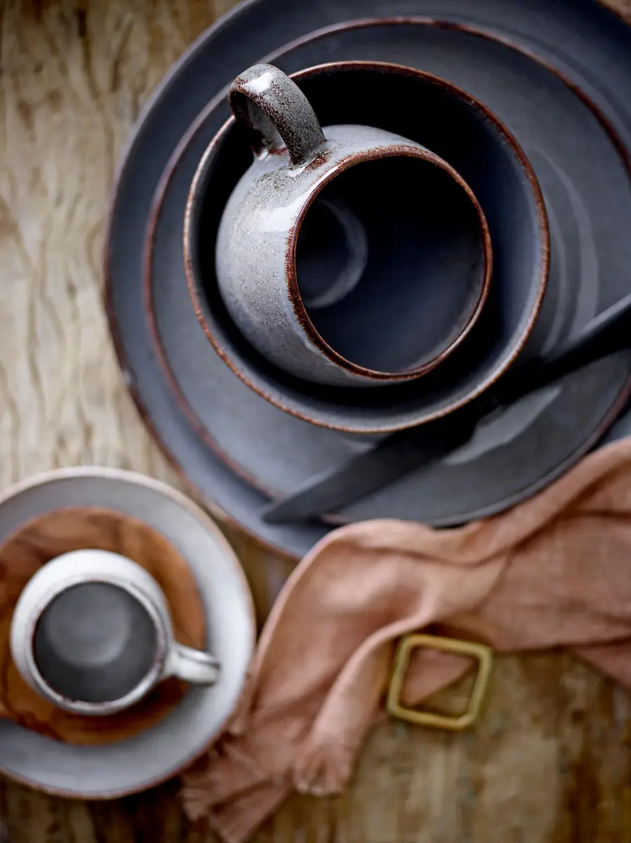 Frühstück Set Sandrine 12-teilig | Grau