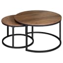 loftscape Couchtisch Stornway 2-teilig | Braun