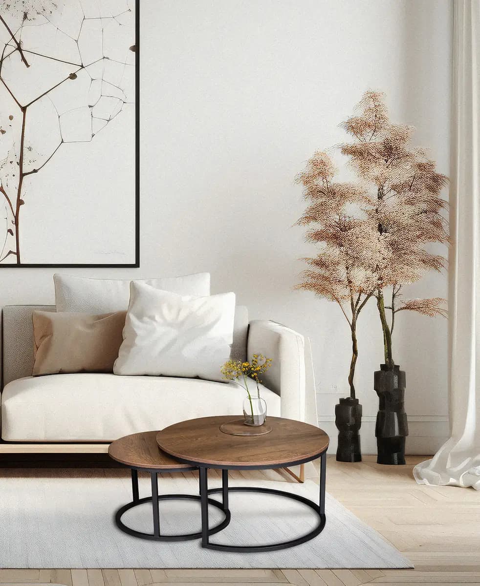 loftscape Couchtisch Stornway 2-teilig | Braun