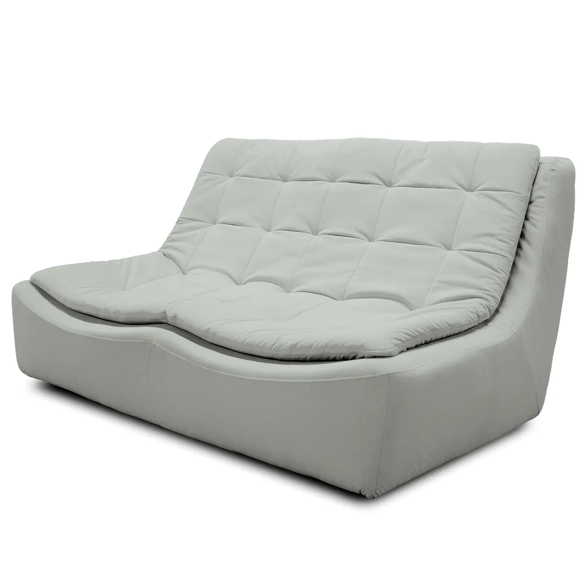 2-Sitzer Sofa Grau Samt Vaia | Grau