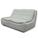 2-Sitzer Sofa Grau Samt Vaia | Grau