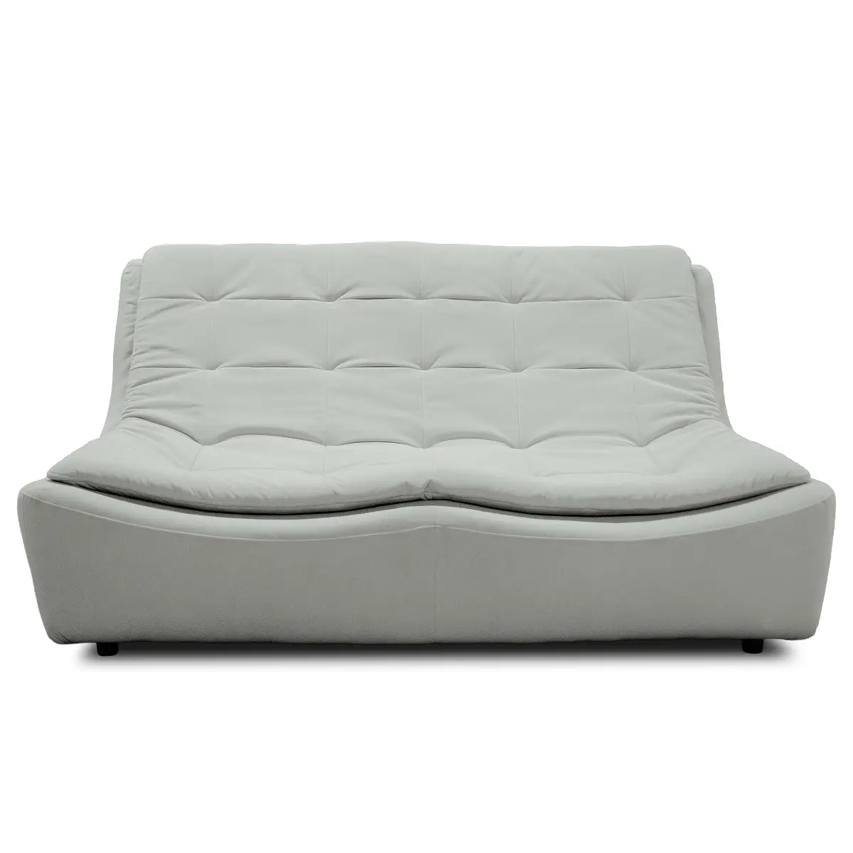 2-Sitzer Sofa Grau Samt Vaia | Grau