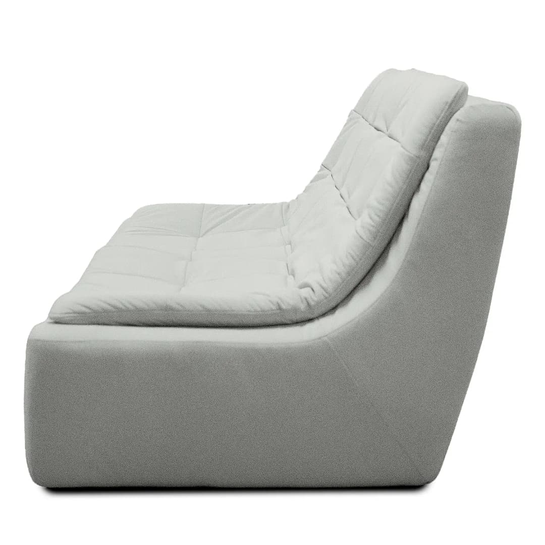 2-Sitzer Sofa Grau Samt Vaia | Grau