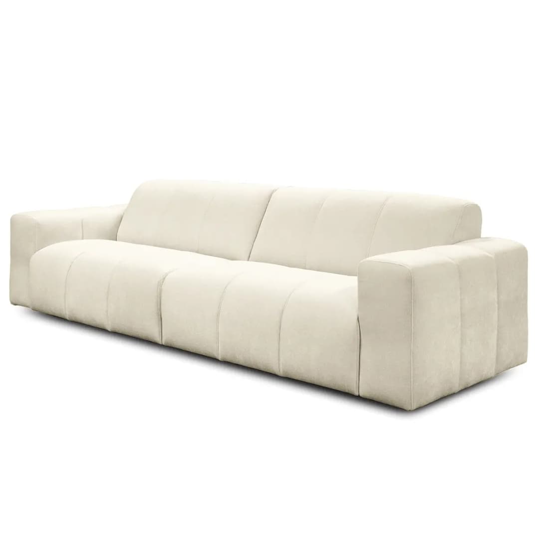 Big-Sofa Beige Webstoff Stormy | Beige