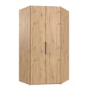 Beleuchteter Eckschrank Level36 | Holztöne