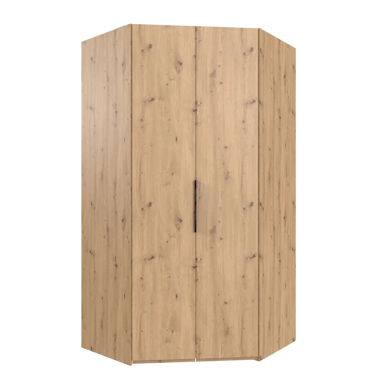 Beleuchteter Eckschrank Level36 | Holztöne