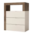 Unterschrank Hamburg mit Schubladen 64cm Beige/Kaschmir/Eiche