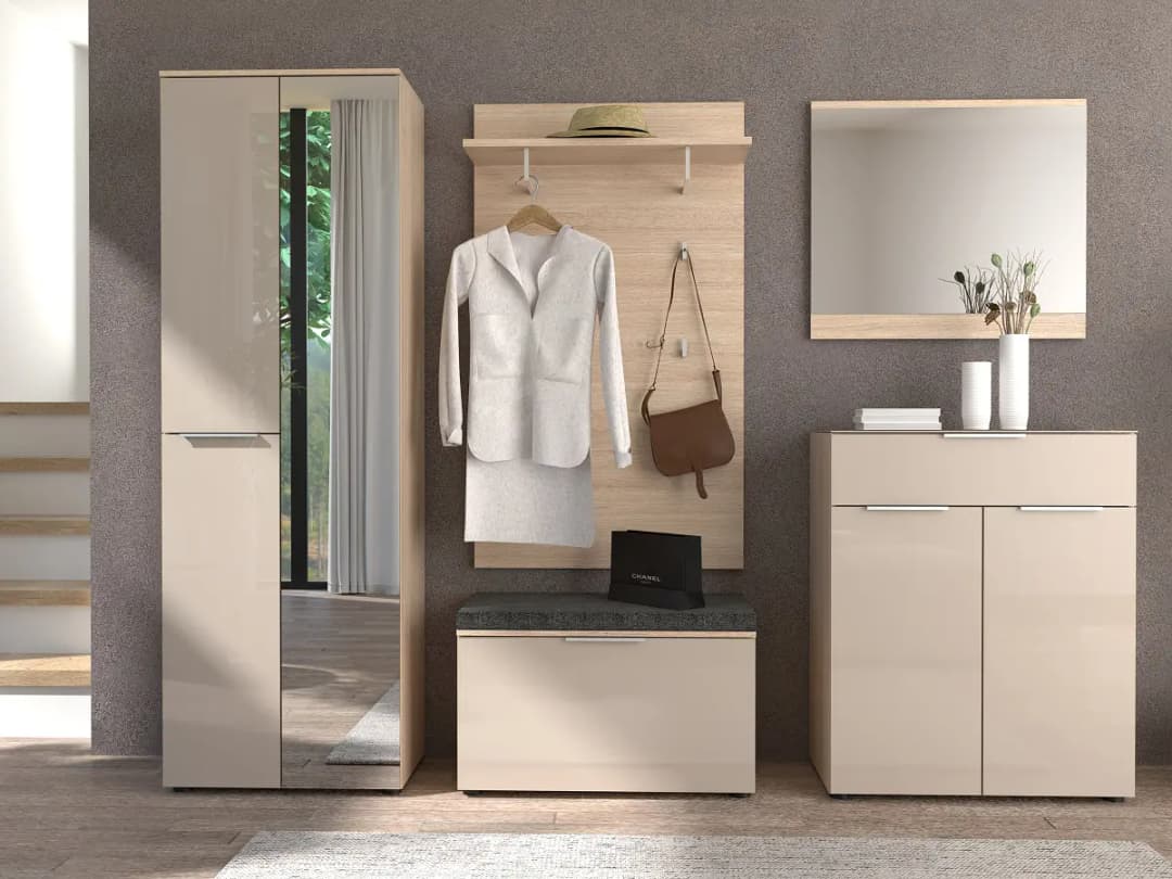 loftscape Garderobenschrank Kibeni | Beige