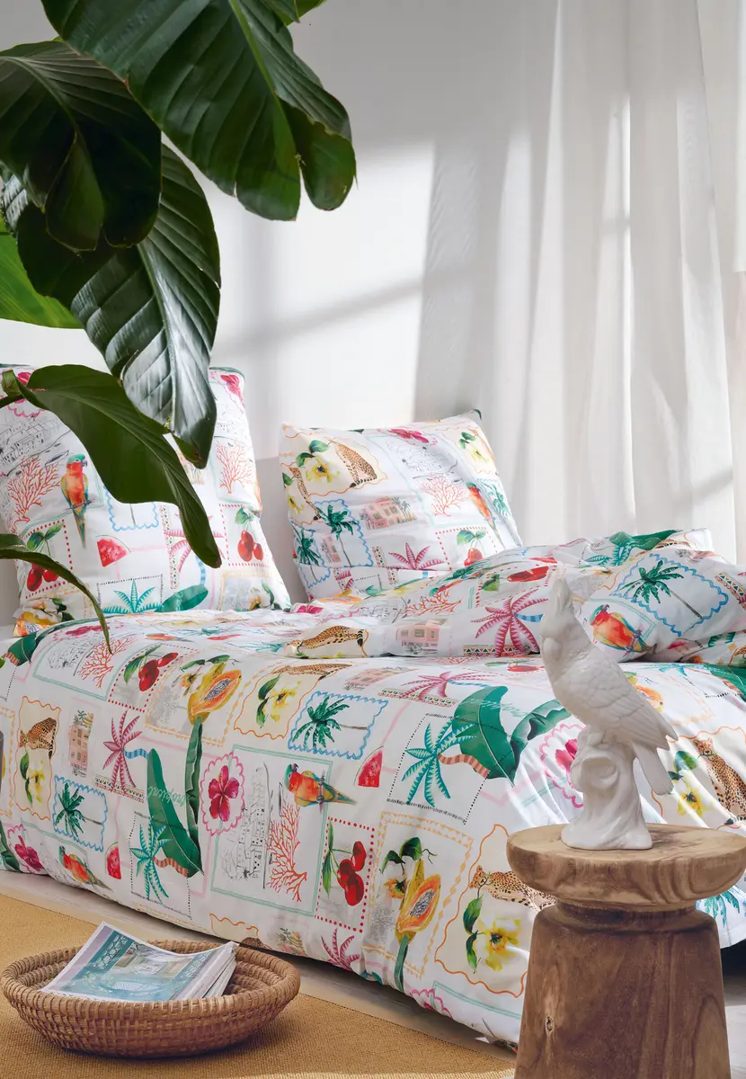 Mako-Satin-Bettwäsche Bahia GOTS | Mehrfarbig
