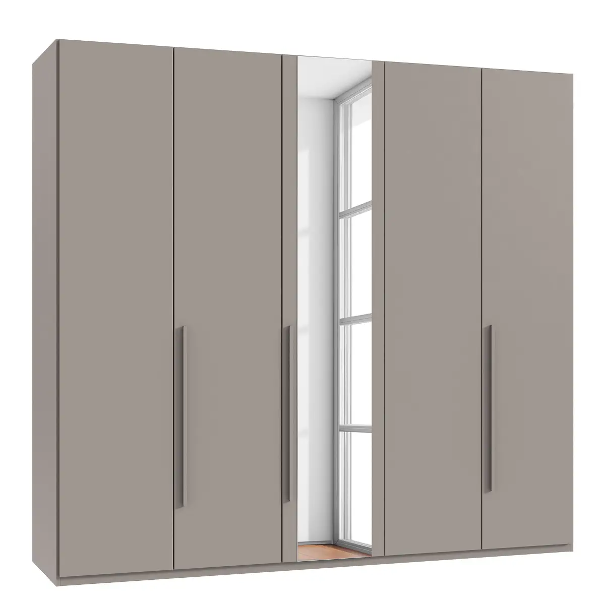Wimex Drehtürenschrank London mit Spiegel 225cm | Mehrfarbig