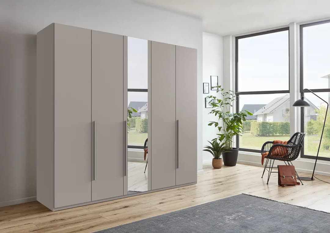 Wimex Drehtürenschrank London mit Spiegel 225cm | Mehrfarbig