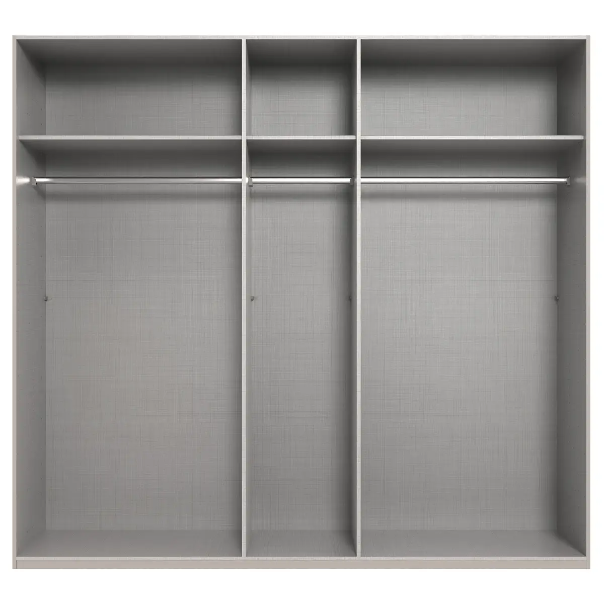 Drehtürenschrank London 225cm Braun/Grau/Saharagrau Basic Grau | Braun