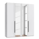 Wimex Drehtürenschrank London mit Spiegel 180cm Weiß/Weiß Comfort