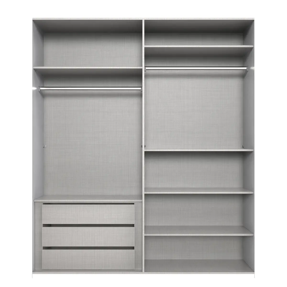 Wimex Drehtürenschrank London mit Spiegel 180cm Weiß/Weiß Comfort